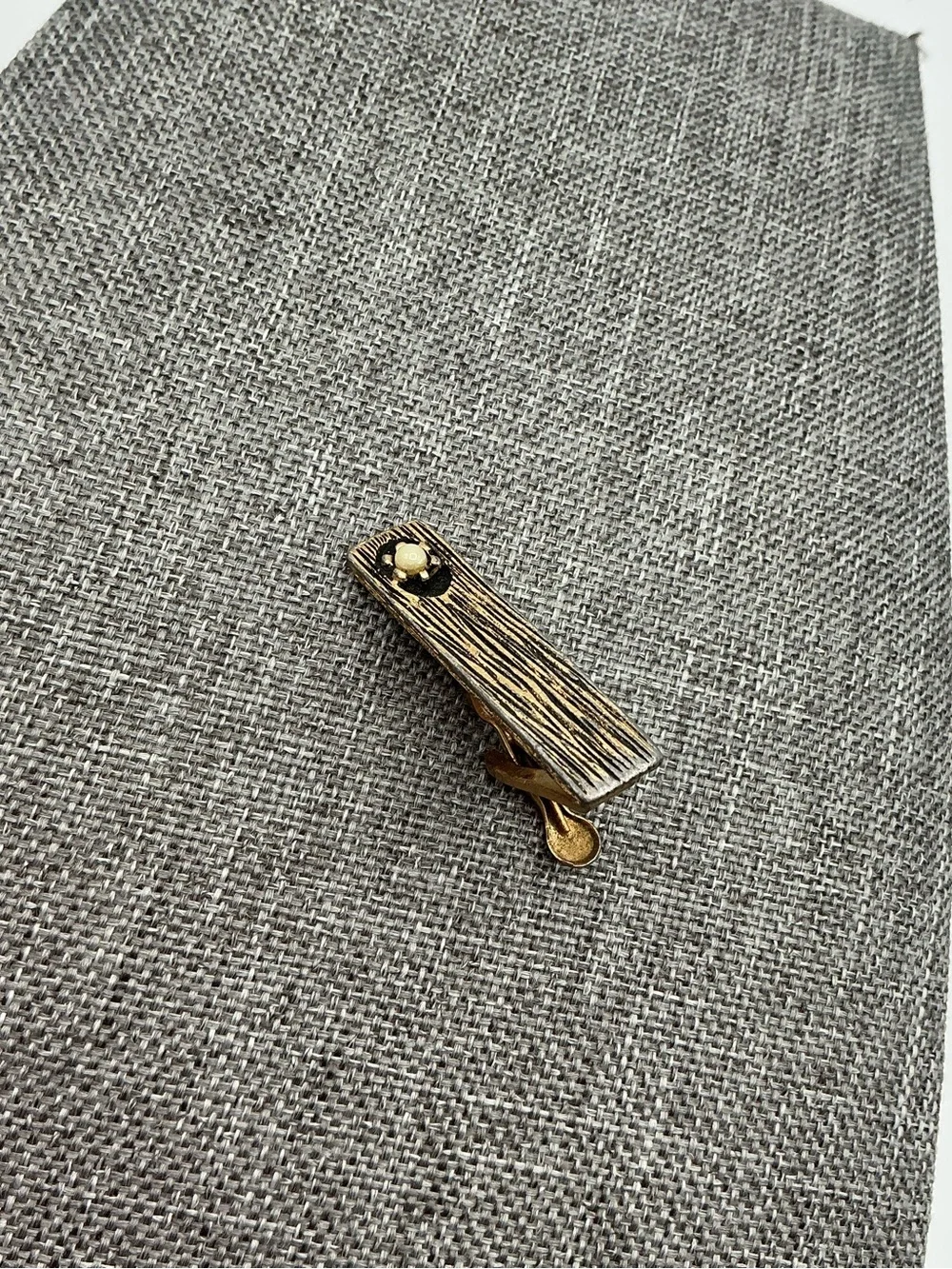 Gold-Tone Vintage 60s Tie Clip